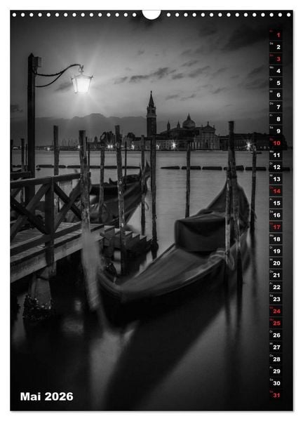 Produktbild: STADTBILDER Monochrome Momente (Wandkalender 2026 DIN A3 hoch), CALVENDO Monatskalender