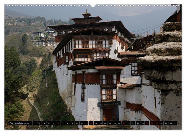 Produktbild: Druk Yul - Szenen aus Bhutan (Wandkalender 2026 DIN A2 quer), CALVENDO Monatskalender