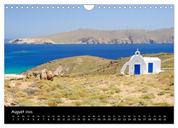 Produktbild: Mykonos - Stille Ecken (Wandkalender 2026 DIN A4 quer), CALVENDO Monatskalender