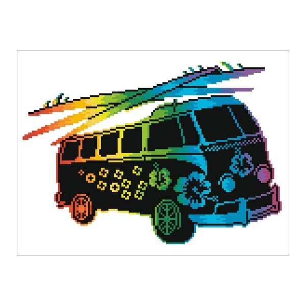 Diamond Dotz - Diamond Painting Flower Power Bus