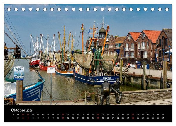 Produktbild: Im Norden - An der Nordsee in Deutschland (Tischkalender 2026 DIN A5 quer), CALVENDO Monatskalender