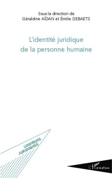 Produktbild: L'identite juridique de la personne humaine