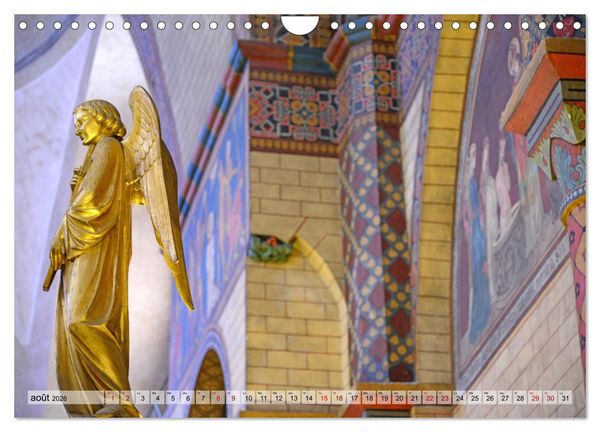 Produktbild: Lumi&egrave;re de cath&eacute;drale (Calendrier mural 2026 DIN A4 vertical), CALVENDO calendrier mensuel