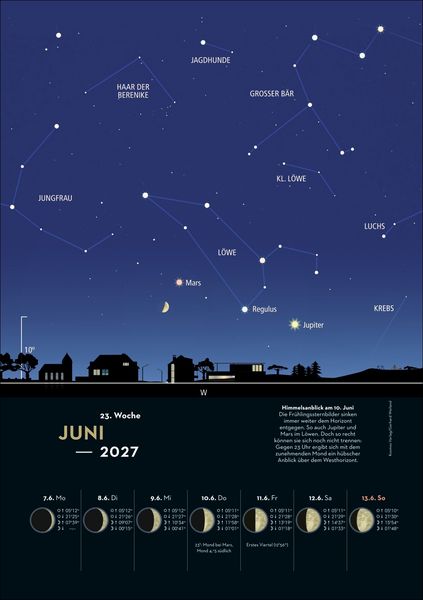 Produktbild: KOSMOS Himmelsjahr Wochen-Kulturkalender 2027 - Der Wandkalender f&uuml;r jede Woche