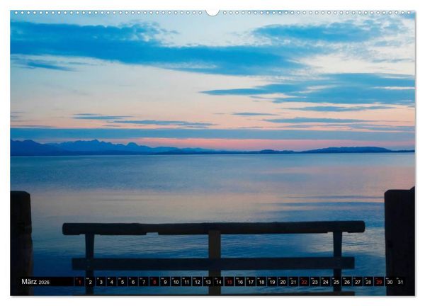 Produktbild: Am sch&ouml;nen Chiemsee (Wandkalender 2026 DIN A2 quer), CALVENDO Monatskalender