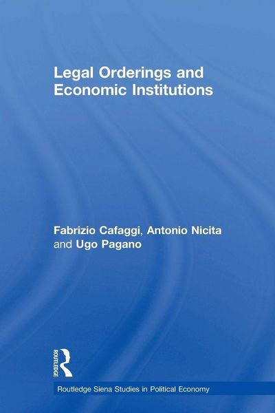 Produktbild: Legal Orderings and Economic Institutions