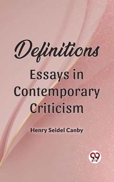 Produktbild: Definitions Essays in Contemporary Criticism