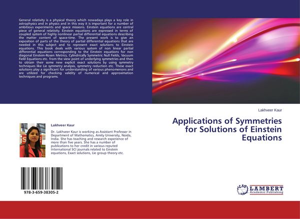 Produktbild: Applications of Symmetries for Solutions of Einstein Equations