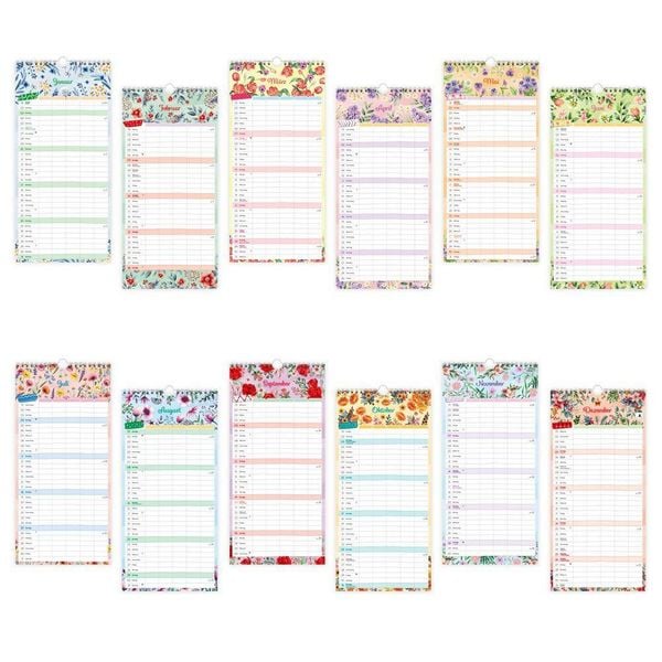 Produktbild: TR&Ouml;TSCH - Familienkalender Familienterminer Blumen 2027