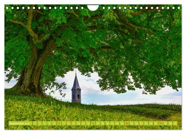 Produktbild: Kirchturmspitzen (Wandkalender 2026 DIN A4 quer), CALVENDO Monatskalender