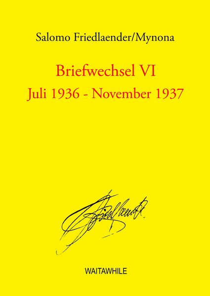 Produktbild: Briefwechsel VI