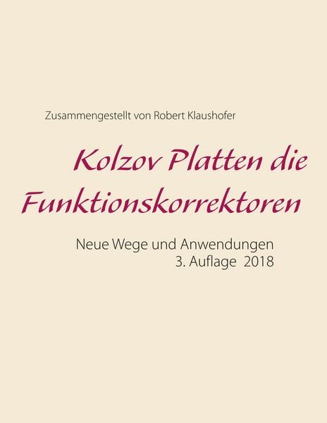 Produktbild: Kolzov Platten die Funktionskorrektoren