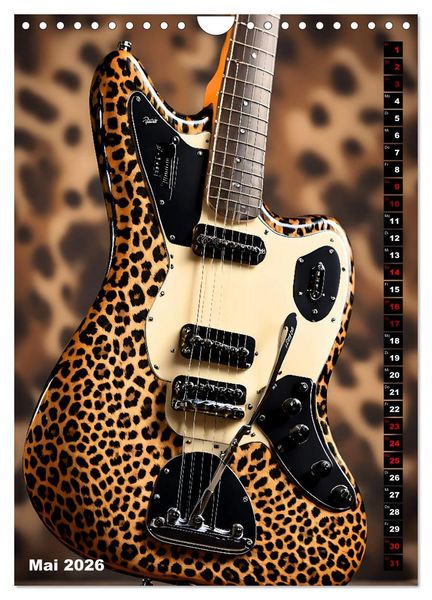 Produktbild: Traumhafte Gitarren (Wandkalender 2026 DIN A4 hoch), CALVENDO Monatskalender