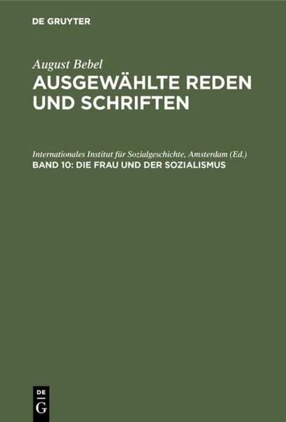 Produktbild: Die Frau und der Sozialismus