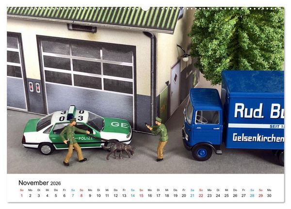 Produktbild: Polizeimodelle im Einsatz (hochwertiger Premium Wandkalender 2026 DIN A2 quer), Kunstdruck in Hochglanz