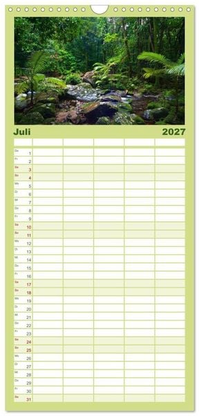 Produktbild: Familienplaner 2027 - Australien mit 5 Spalten (Wandkalender, 21 x 45 cm) CALVENDO