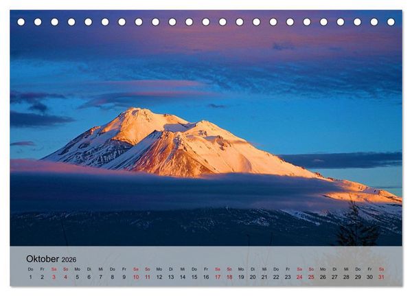 Produktbild: Magische Bergwelten der Erde (Tischkalender 2026 DIN A5 quer), CALVENDO Monatskalender