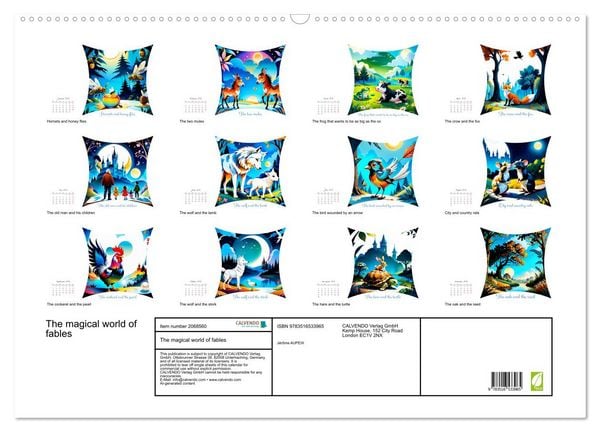 Produktbild: The magical world of fables (Wall Calendar 2026 DIN A2 landscape), CALVENDO 12 Month Wall Calendar