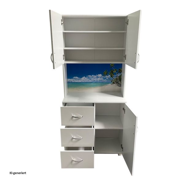 Produktbild: HTI-Living HTI-Living Schrank mit bedruckter R&uuml;ckwand Palmen