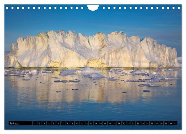 Produktbild: Ilulissat Eisfjord, Gr&ouml;nland. EIS - FORM UND LICHT (Wandkalender 2027 DIN A4 quer), CALVENDO Monatskalender