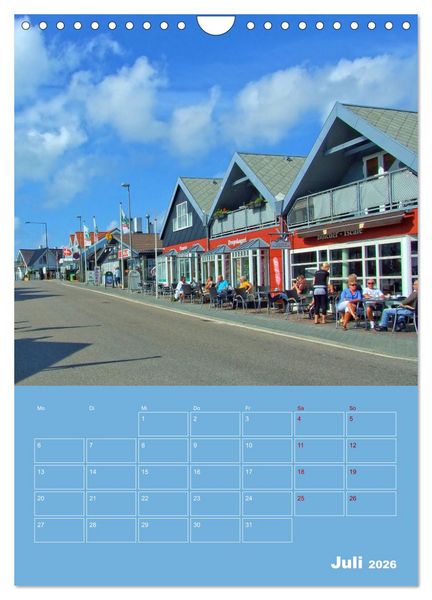 Produktbild: Nordseereise &ndash; J&uuml;tland in D&auml;nemark &ndash; Von Blavand bis Henne Strand (Wandkalender 2026 DIN A4 hoch), CALVENDO Monatskalender