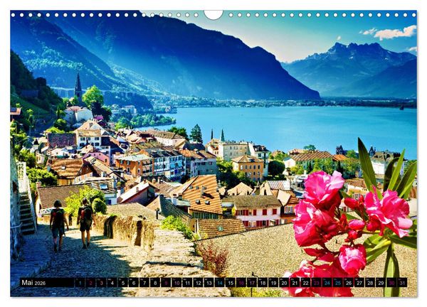Produktbild: Montreux - ein Juwel am Ufer des Genfersees (Wandkalender 2026 DIN A3 quer), CALVENDO Monatskalender