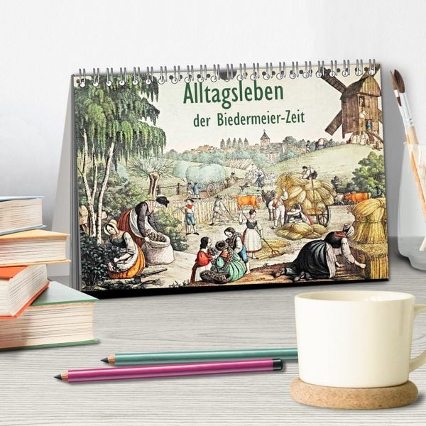 Produktbild: Alltagsleben der Biedermeier-Zeit (Tischkalender 2026 DIN A5 quer), CALVENDO Monatskalender