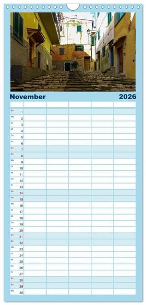 Produktbild: Familienplaner 2026 - Zauberhaftes Elba mit 5 Spalten (Wandkalender, 21 x 45 cm) CALVENDO