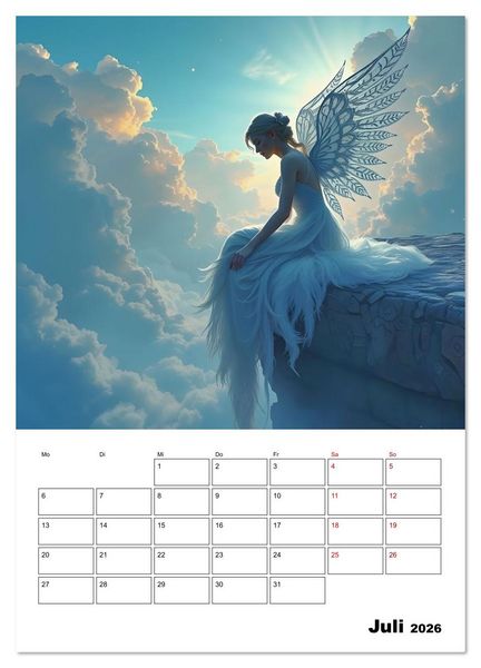 Produktbild: Elementare Seelenreise (Wandkalender 2026 DIN A2 hoch), CALVENDO Monatskalender