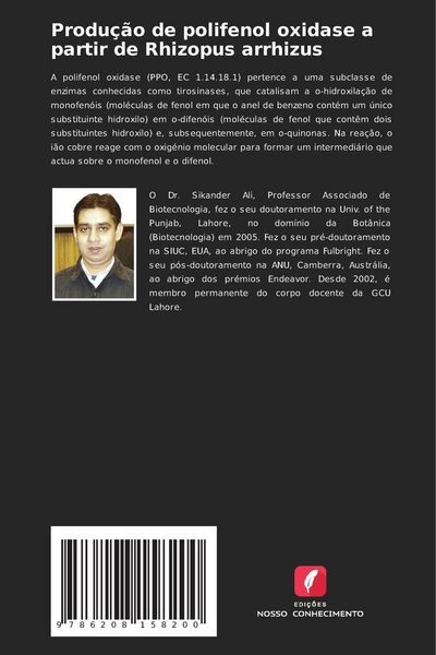 Produktbild: Produ&ccedil;&atilde;o de polifenol oxidase a partir de Rhizopus arrhizus