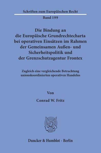 Produktbild: Fritz, C: Bindung an die Europ&auml;ische Grundrechtecharta bei o