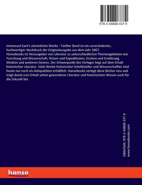 Produktbild: Immanuel Kant's s&auml;mmtliche Werke