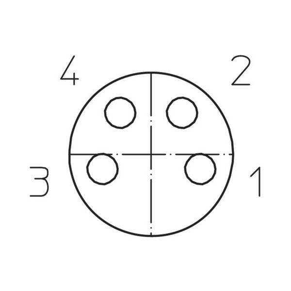 Produktbild: Lutronic 1049 Sensor-/Aktor-Steckverbinder, konfektioniert M8 Kupplung, gewinkelt 2.00 m Polzahl Sensoren: 4 1 St.