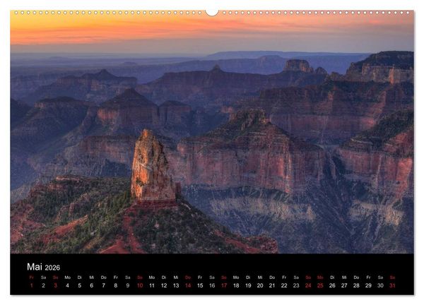 Produktbild: USA - Monumente der Sch&ouml;pfung (Wandkalender 2026 DIN A2 quer), CALVENDO Monatskalender