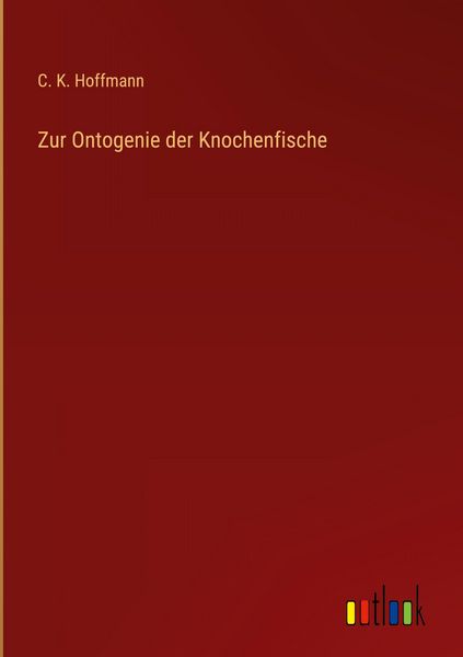 Produktbild: Zur Ontogenie der Knochenfische
