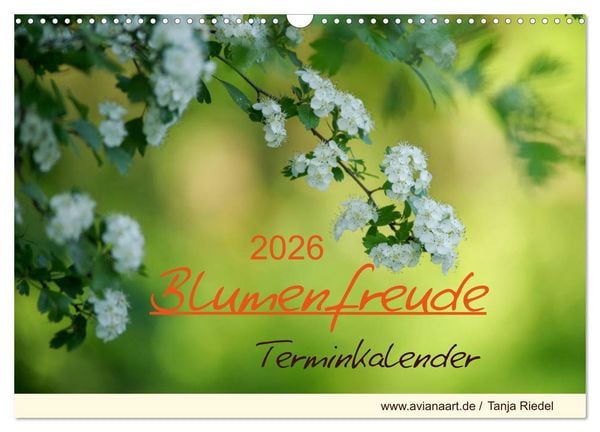 Produktbild: Blumenfreude Terminkalender (Wandkalender 2026 DIN A3 quer), CALVENDO Monatskalender