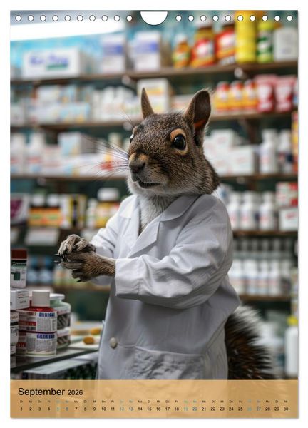 Produktbild: Der tierisch lustige Apotheker-Kalender (Wandkalender 2026 DIN A4 hoch), CALVENDO Monatskalender