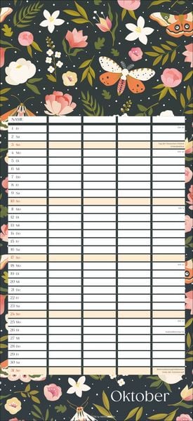 Produktbild: Floral total Familienplaner 2027