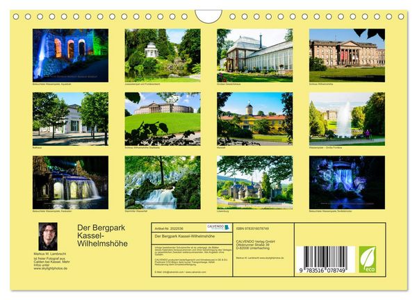 Produktbild: Der Bergpark Kassel-Wilhelmsh&ouml;he (Wandkalender 2026 DIN A4 quer), CALVENDO Monatskalender