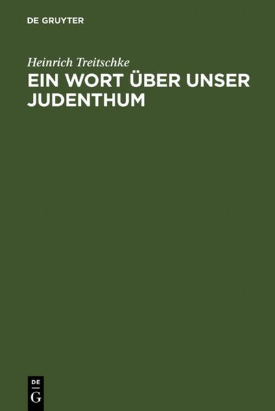 Produktbild: Ein Wort &uuml;ber unser Judenthum