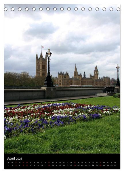 Produktbild: London - Impressionen (Tischkalender 2026 DIN A5 hoch), CALVENDO Monatskalender