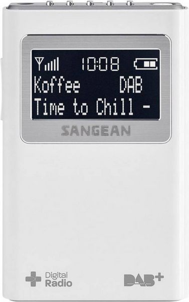 Produktbild: Sangean DPR-39 Taschenradio DAB+, UKW Wei&szlig;