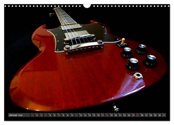 Produktbild: Gitarren Snapshots (Wandkalender 2026 DIN A3 quer), CALVENDO Monatskalender