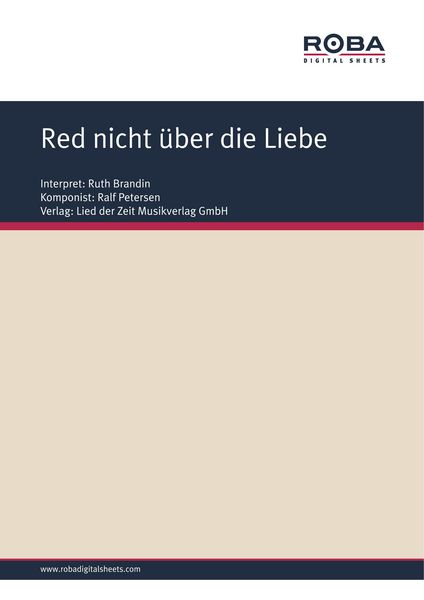 Produktbild: Red nicht &uuml;ber die Liebe