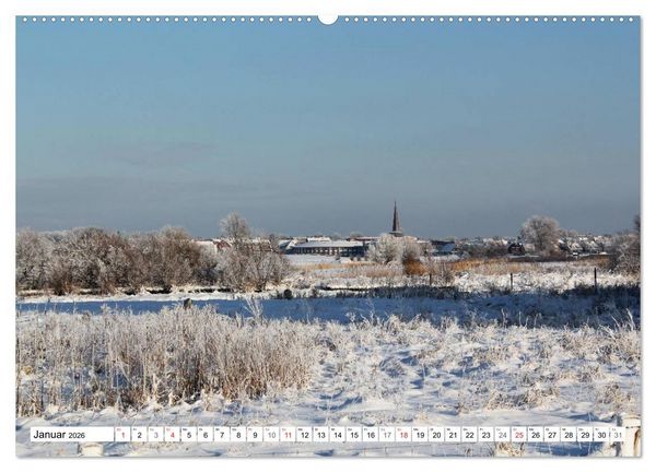 Produktbild: Wedel - Ein Spaziergang (Wandkalender 2026 DIN A2 quer), CALVENDO Monatskalender