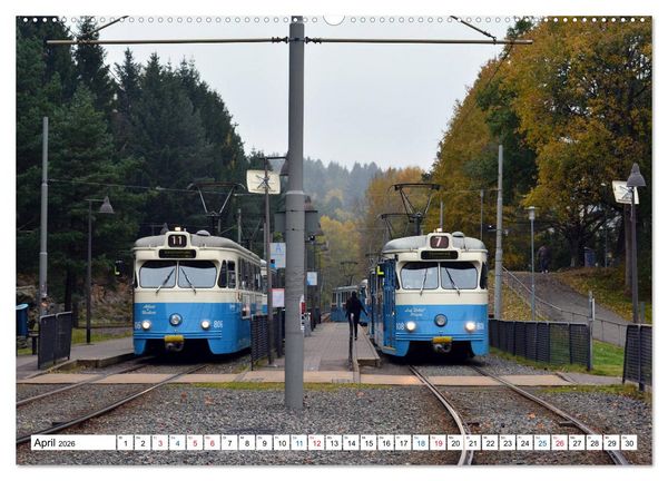 Produktbild: Die G&ouml;teborger Stra&szlig;enbahn (Wandkalender 2026 DIN A2 quer), CALVENDO Monatskalender