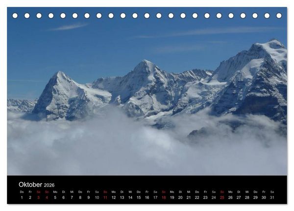 Produktbild: Die Welt der Berge (Tischkalender 2026 DIN A5 quer), CALVENDO Monatskalender