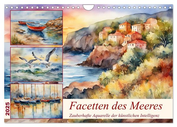 Facetten des Meeres (Wandkalender 2025 DIN A4 quer), CALVENDO Monatskalender