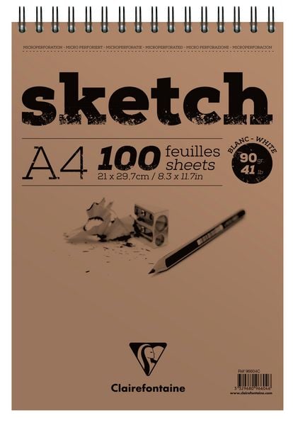 Produktbild: Sketch, Skizzenblock A4, 21x29,7cm, 90g, 100 Blatt