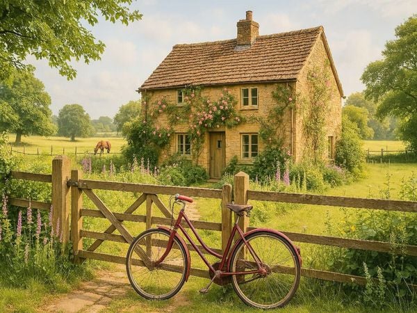 Produktbild: CALVENDO Puzzle Sommerpause am Gartentor | 1000 Teile Lege-Gr&ouml;&szlig;e 64x48cm Foto-Puzzle f&uuml;r gl&uuml;ckliche Stunden